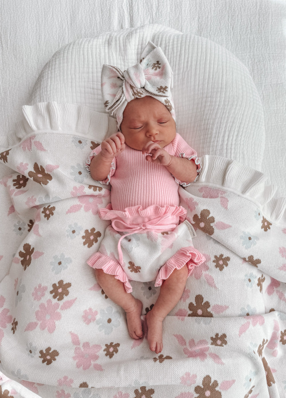 Indigo Dreams | Banksi Pink Frill Bodysuit