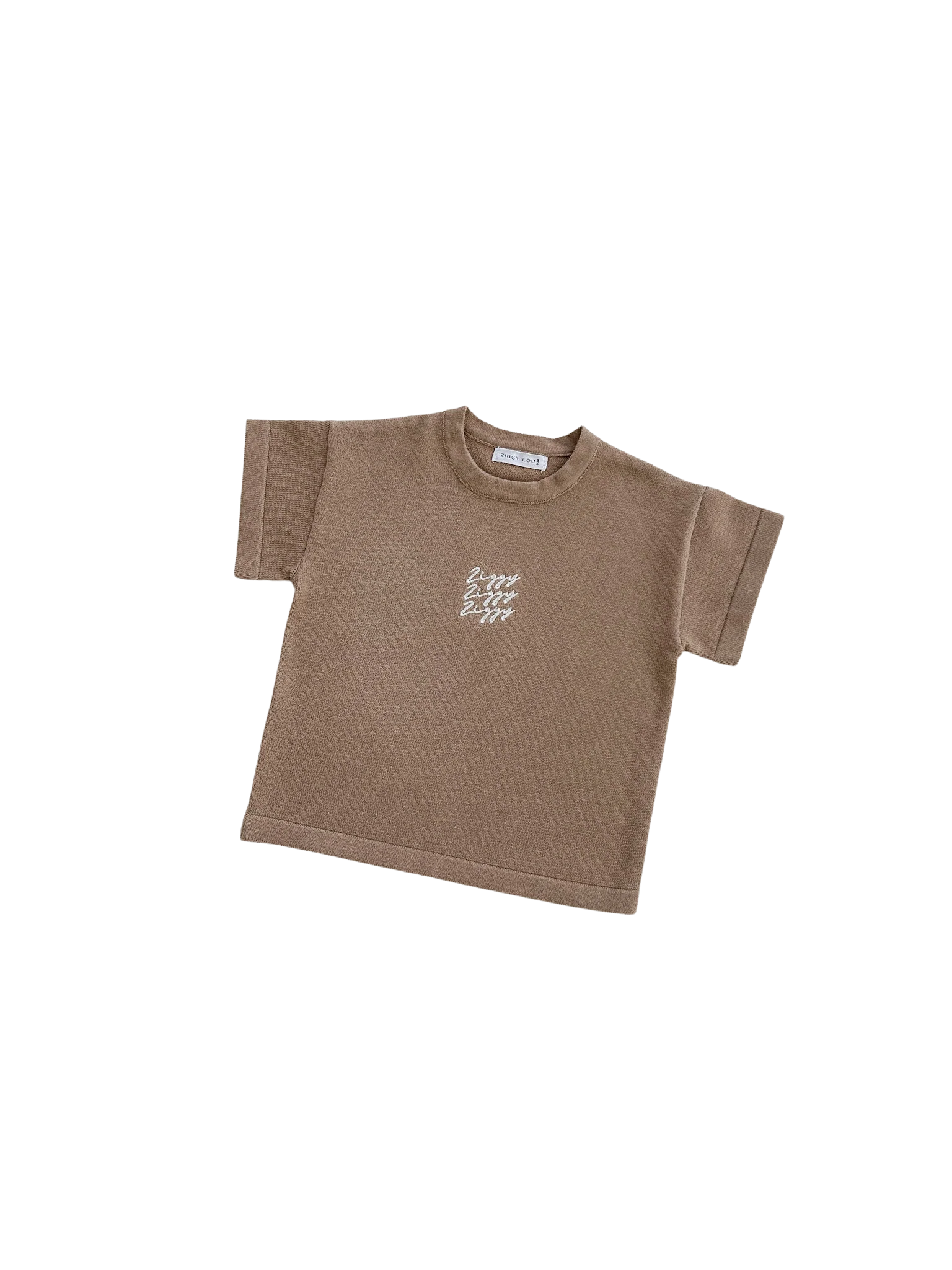 ZIGGY LOU | SIGNATURE TEE | MOCHA (KIDS)