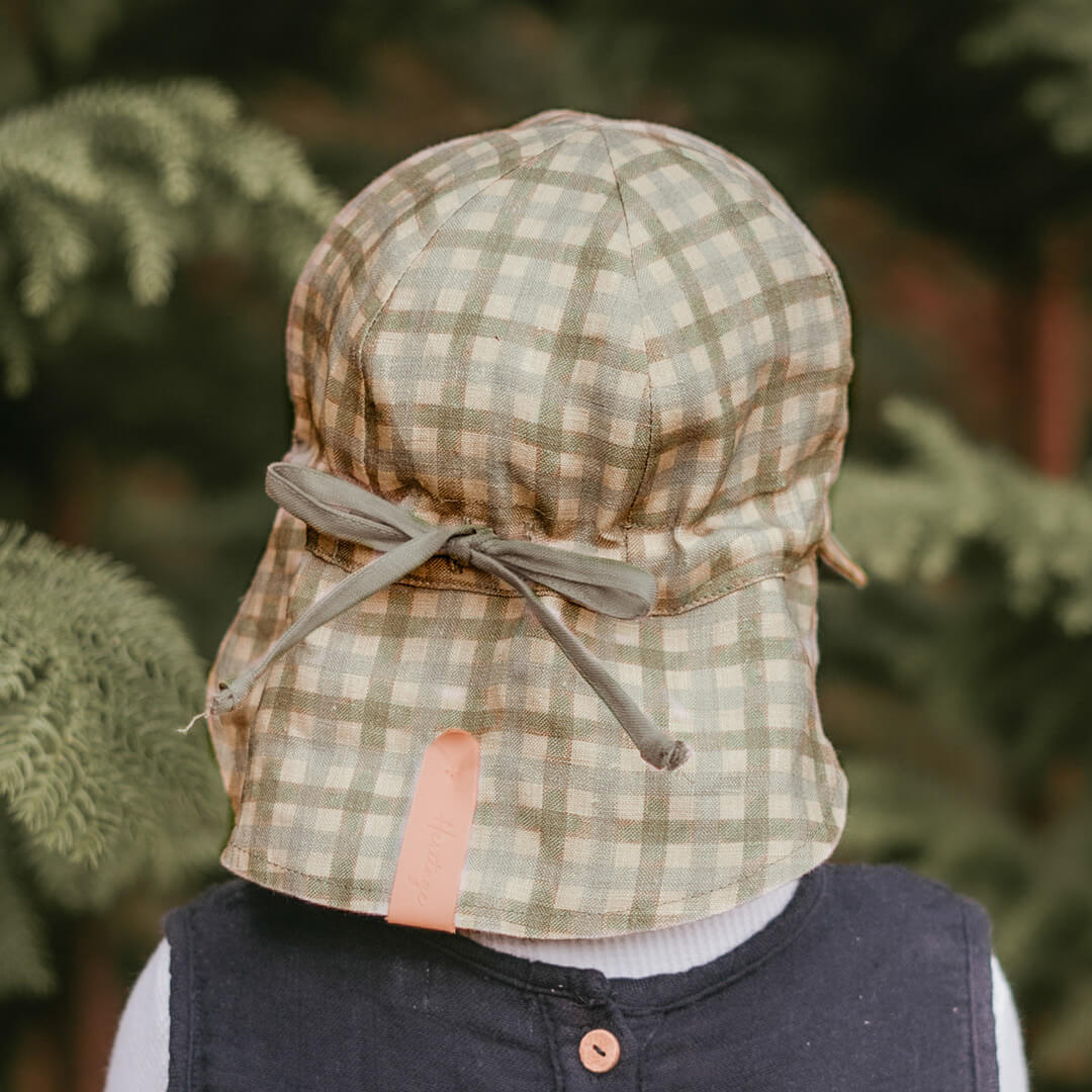 Bed Head Heritage 'Lounger' Baby Reversible Flap Sun Hat - Noah / Moss