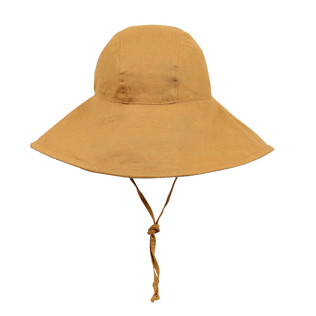 Bedhead Hats | Margaret / Maize 'Sightseer' Girls Wide-Brimmed Sun Bonnet