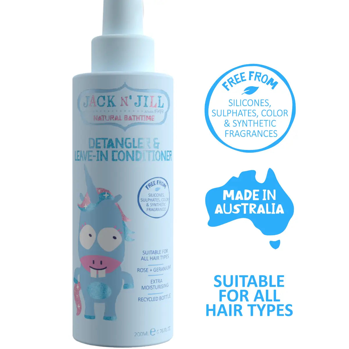 Jack N Jill Detangler & Leave-in Conditioner - Natural 200mL