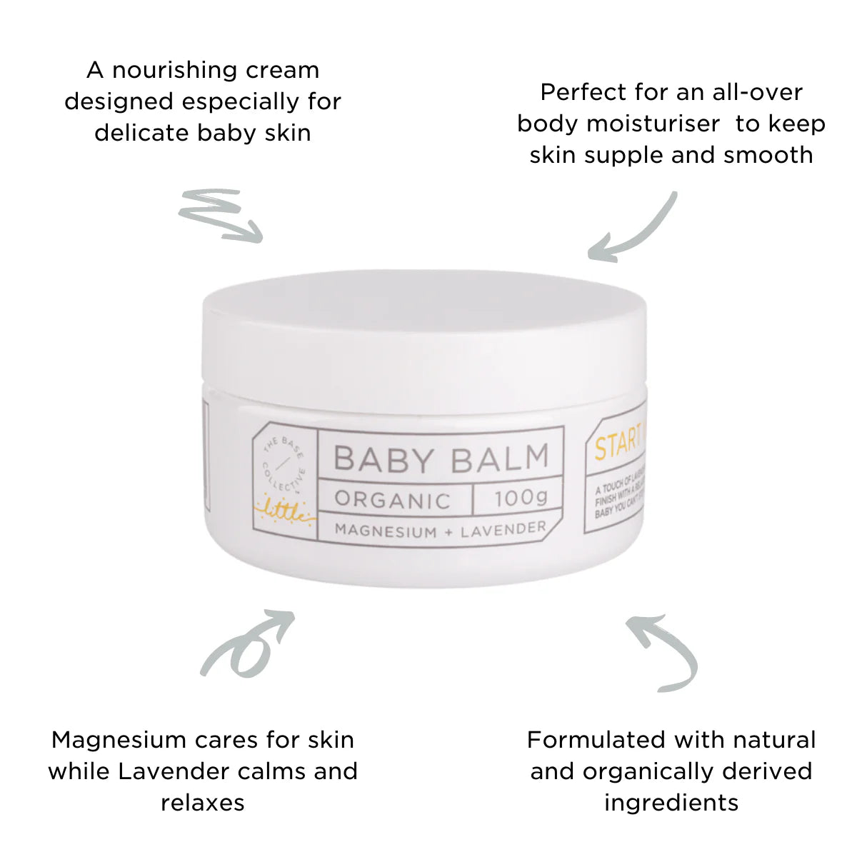 The Base Collective | Kids Magnesium & Lavender Balm 100g
