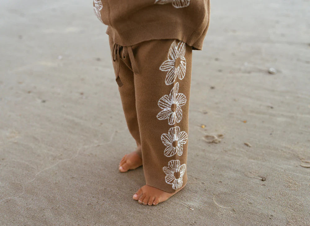 Belle and Sun | Cocoa Flower Pants
