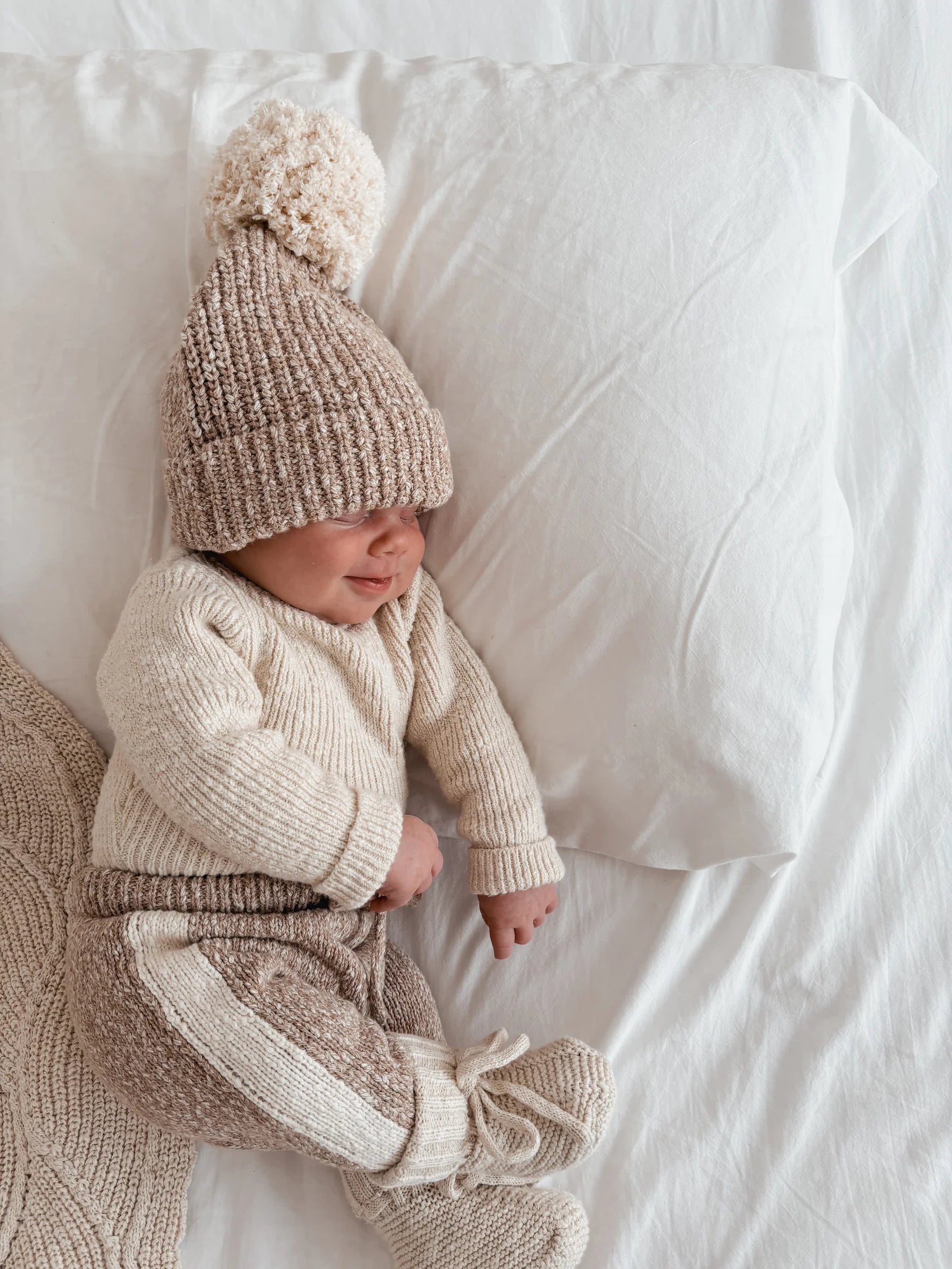 Ziggy Lou | Almond Booties | SIZE 3-6M