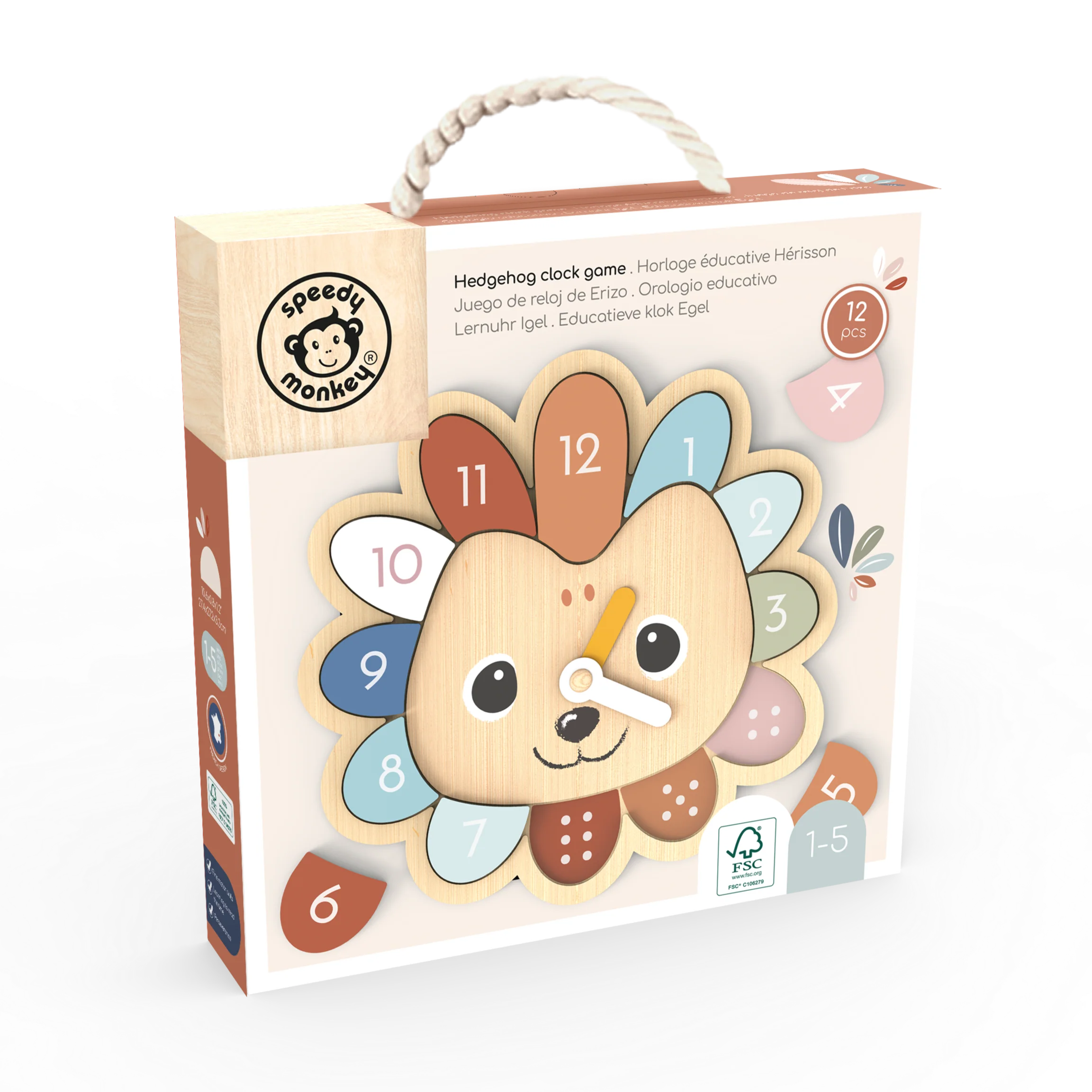 Speedy Monkey | Hedgehog Educational Clock Game