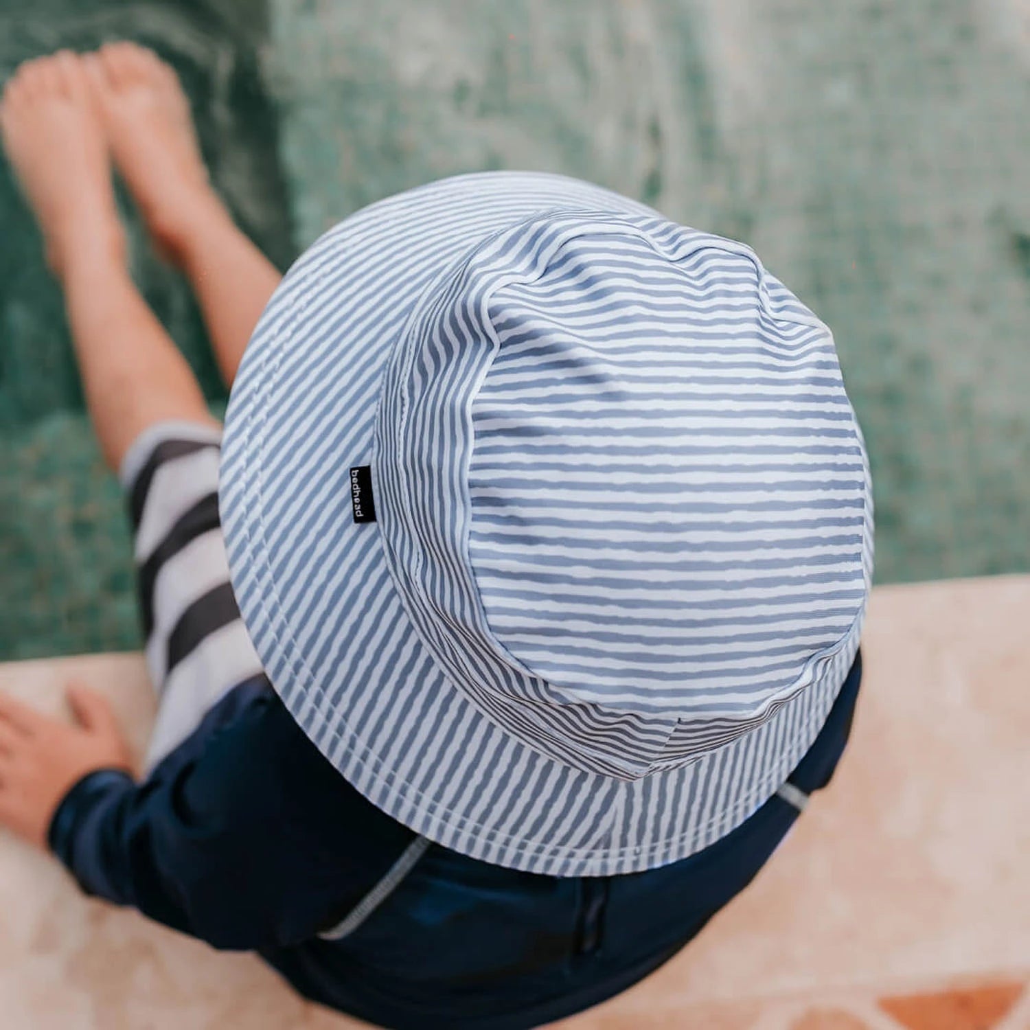 Bedhead Hats | Kids Classic Swim Bucket Beach Hat - Stevie Stripe