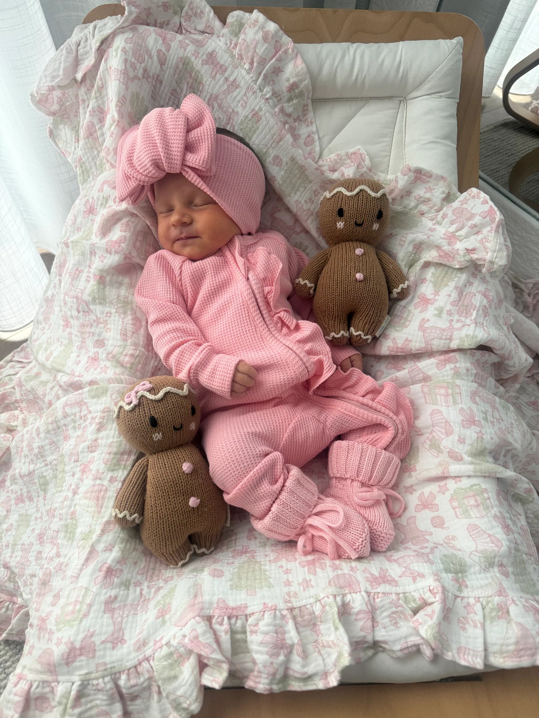 Little and Fern | Peony Frill Zip Romper