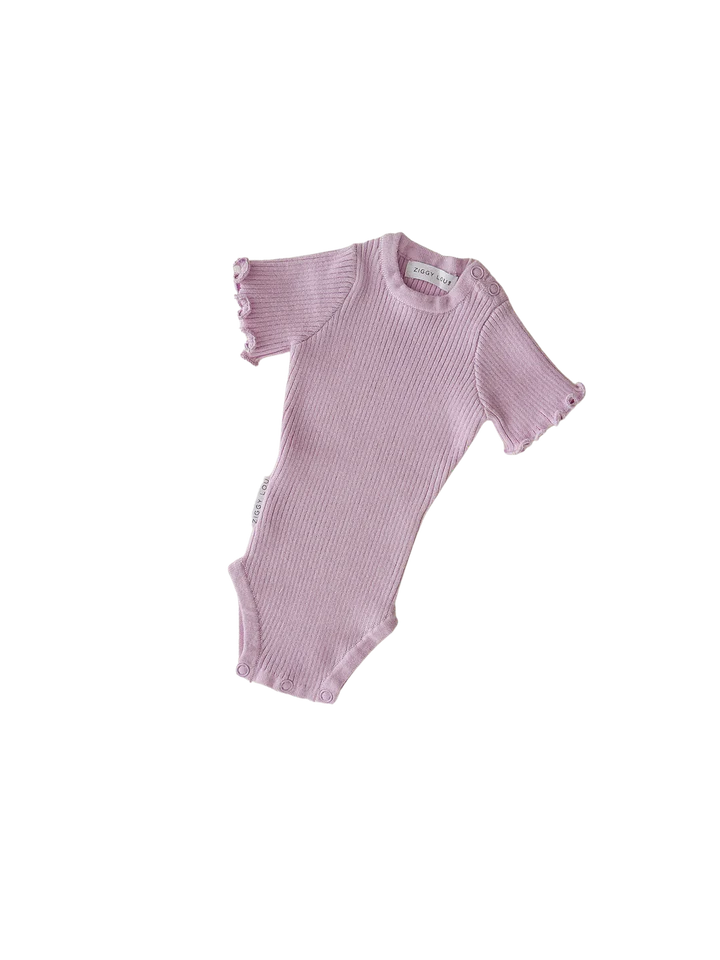 Ziggy Lou Lilac Summer Ribbed Bodysuit