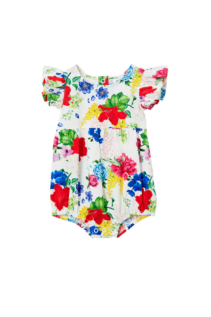 Milky Clothing Hibiscus Poplin Playsuit