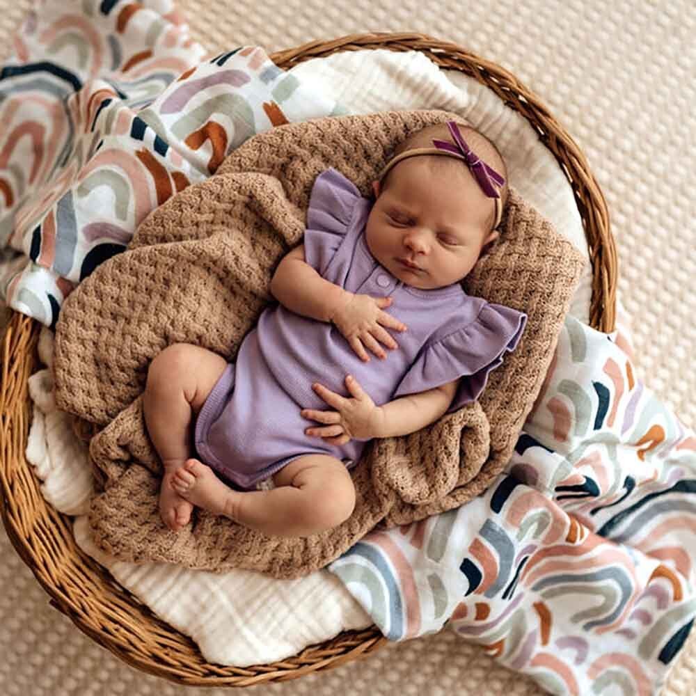 Snuggle Hunny Kids Organic Short Sleeve Bodysuit | Jacaranda