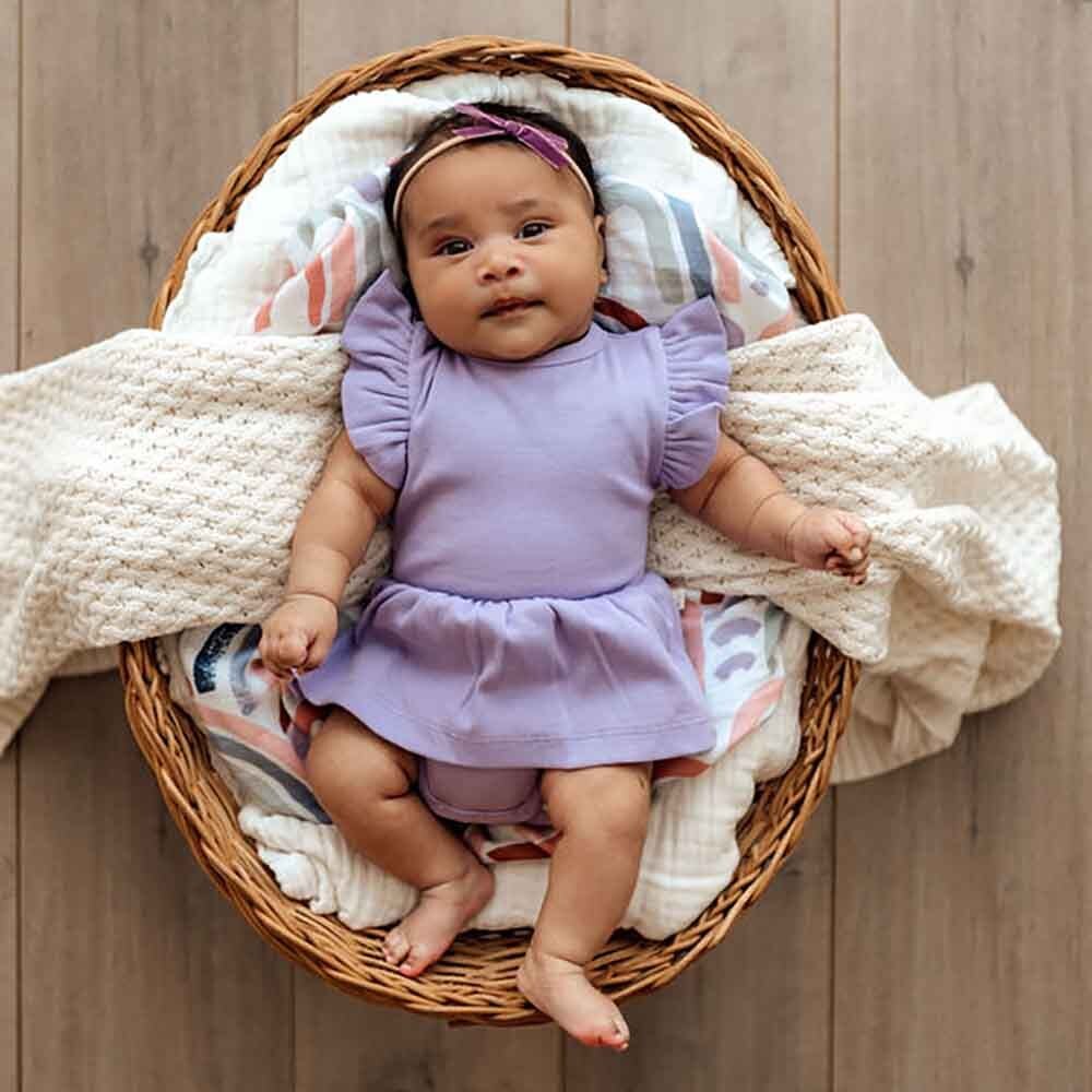 Snuggle Hunny Kids Organic Dress | Jacaranda