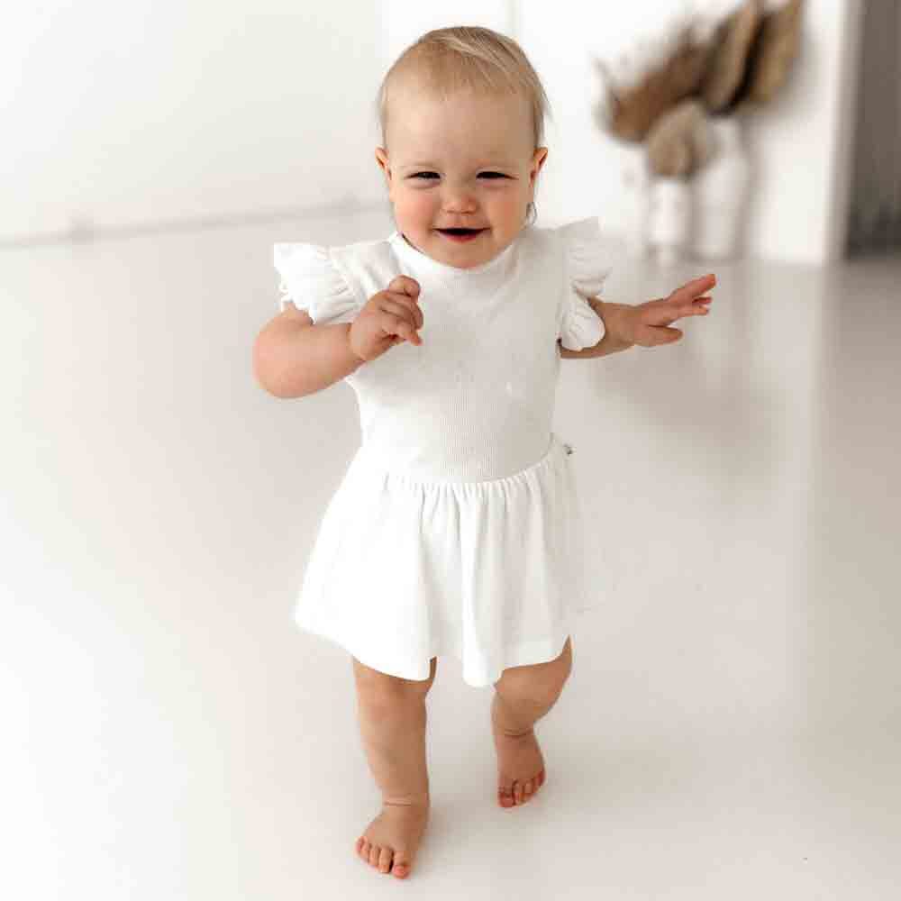 Snuggle Hunny Kids Organic Dress | Milk