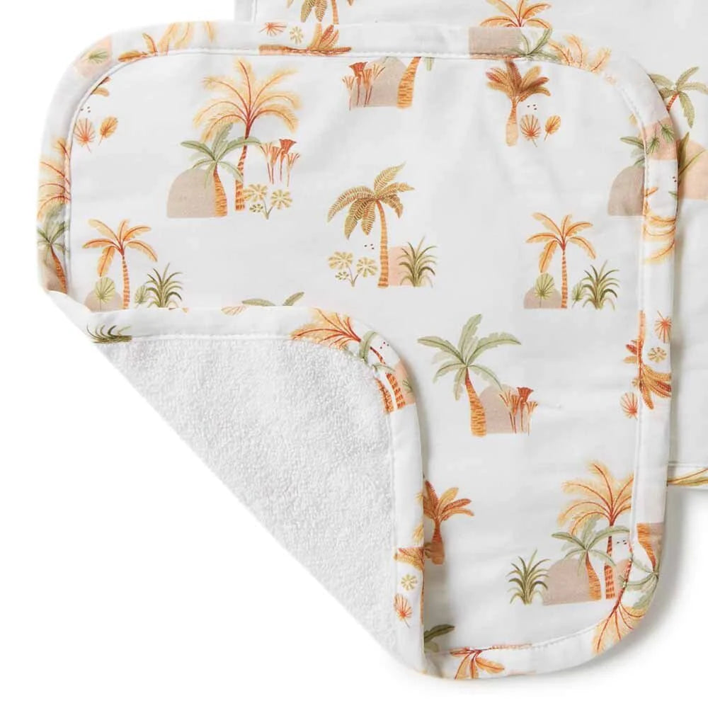 Snuggle Hunny Kids Organic Wash Cloths | Palm Springs (3pk)