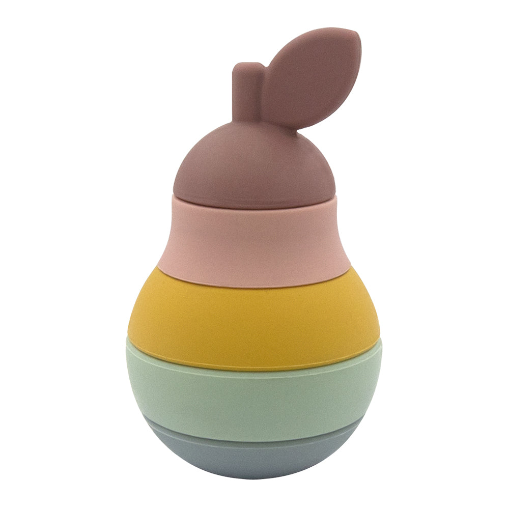 Living Textiles Silicone Pear Stacking Puzzle