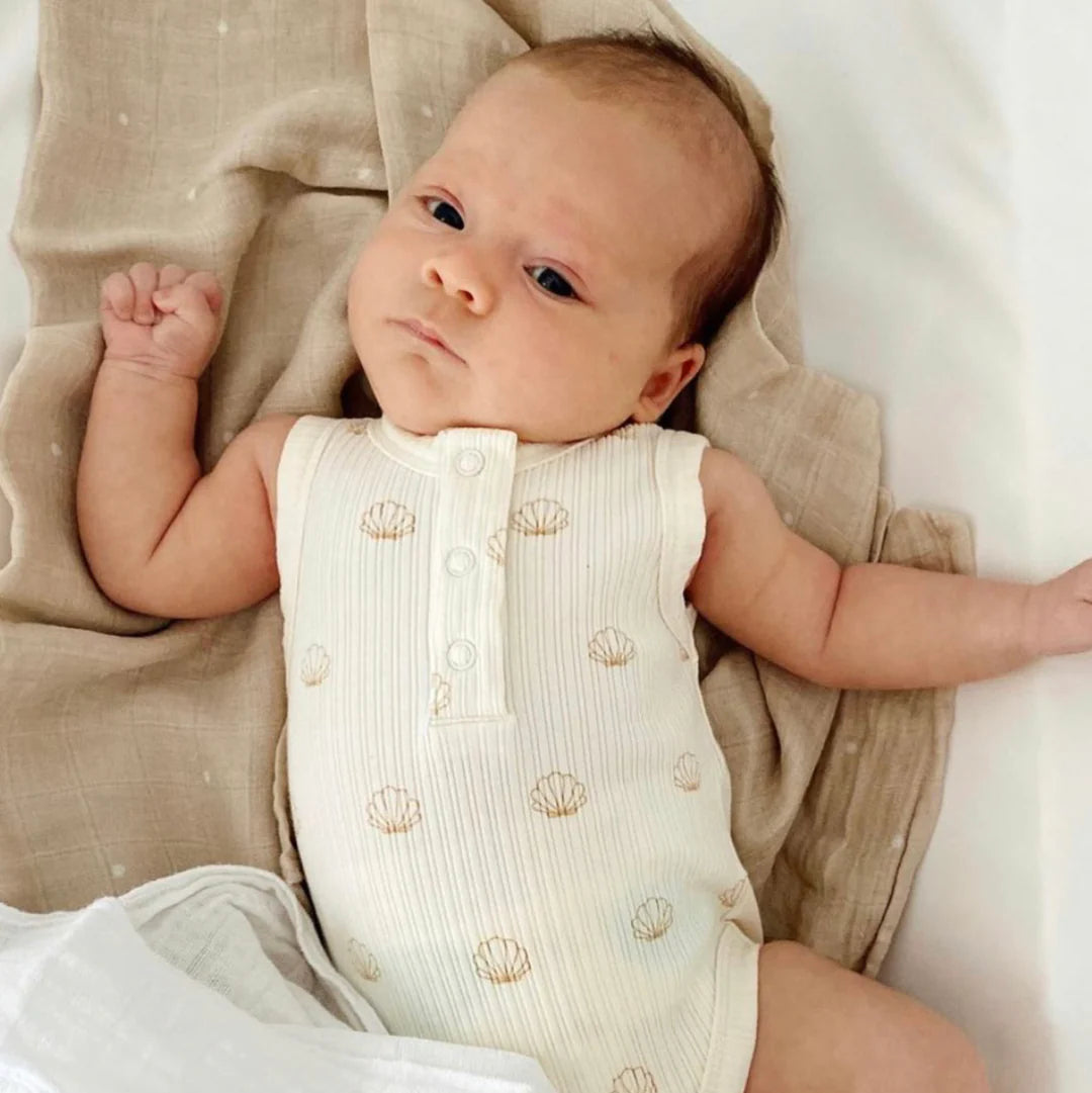 Woven Kids Seashell Bodysuit