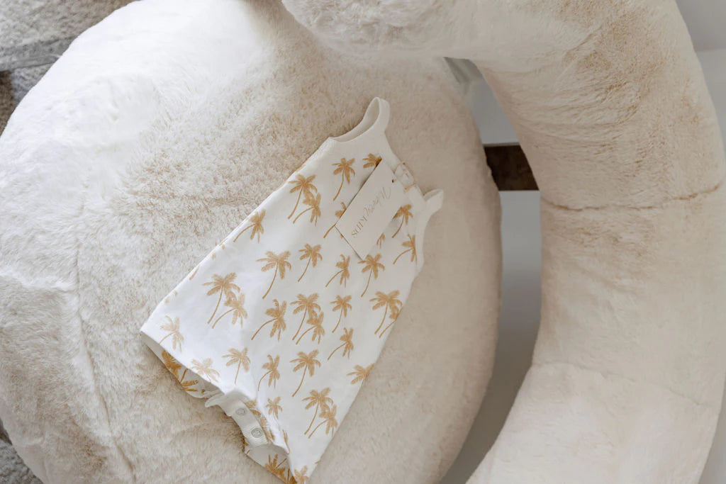 Woven Kids Palm Tree Romper
