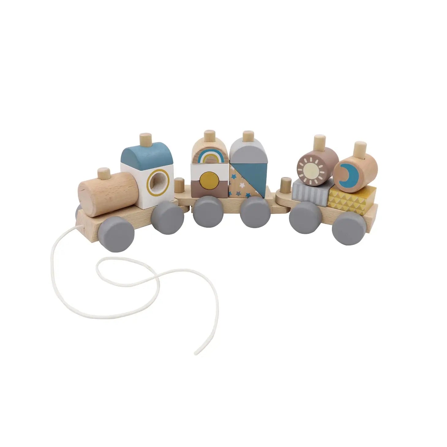 ToysLink Wooden Block Train