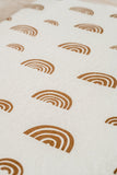 Kiin Organic Cotton & Bamboo Change Pad/ Bassinet Fitted Sheet | Rainbow - Ivory/Umber