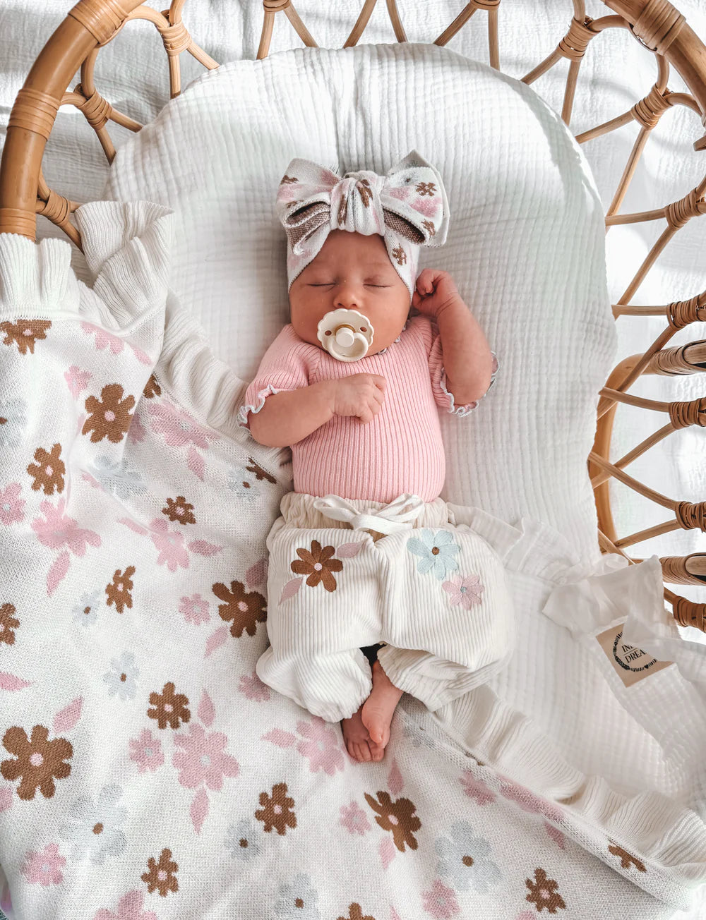 Indigo Dreams | Banksi Pink Frill Bodysuit