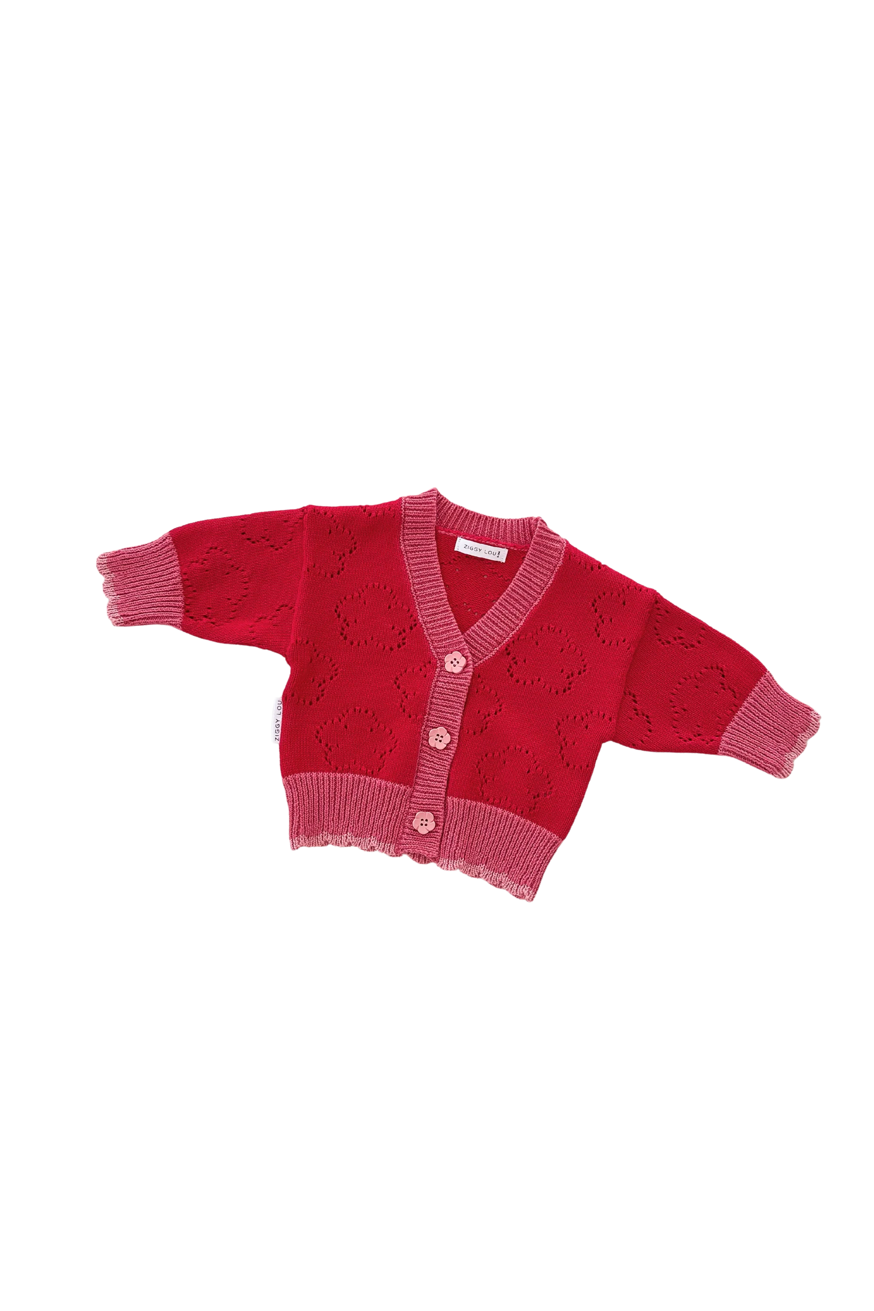 ZIGGY LOU | CARDIGAN | SCARLET