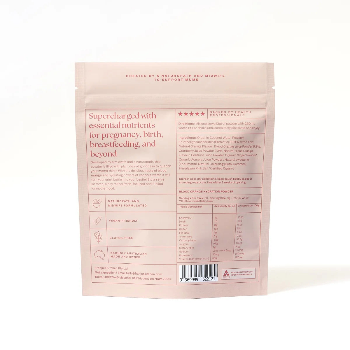 Franjos Kitchen | Motherhood Hydration Powder - Blood Orange