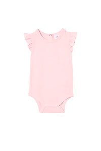 Milky Clothing Blossom Frill Bubbysuit