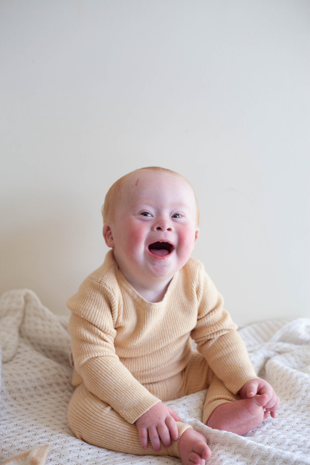 Ziggy Lou | Sand Fleck Ribbed Top