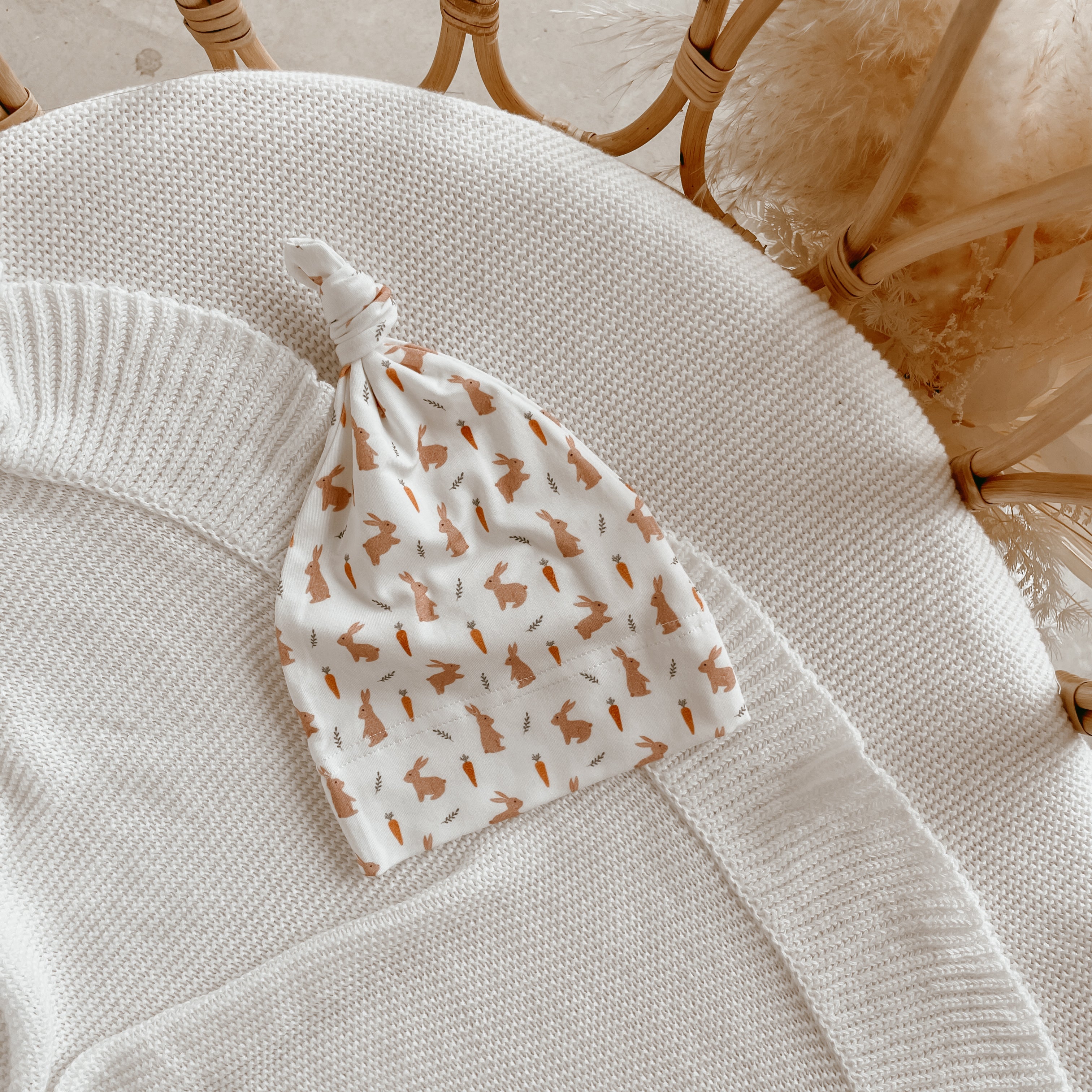 Blossom and Pear | Easter Bamboo Knotted Beanie