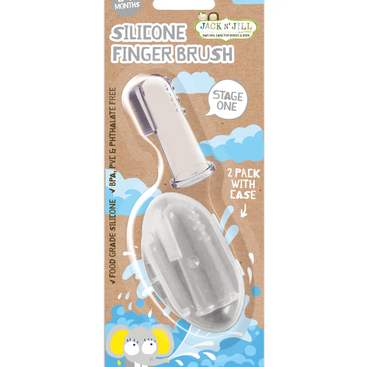 Jack N Jill Silicone Finger Brush - Stage 1