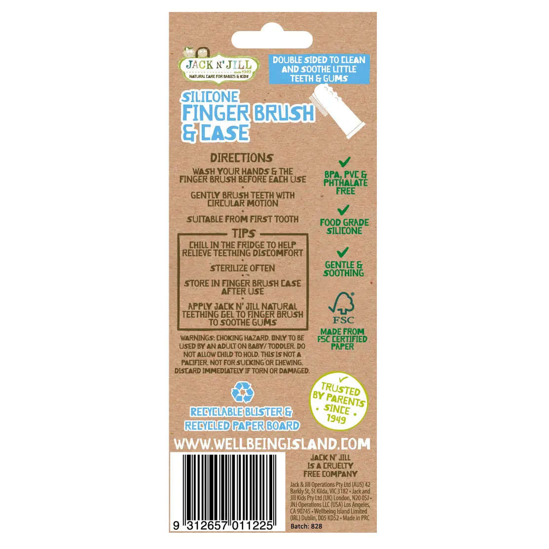 Jack N Jill Silicone Finger Brush - Stage 1