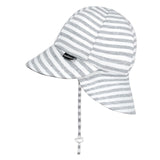 Bedhead Hats Legionnaire Flap Sun Hat - Grey Stripe
