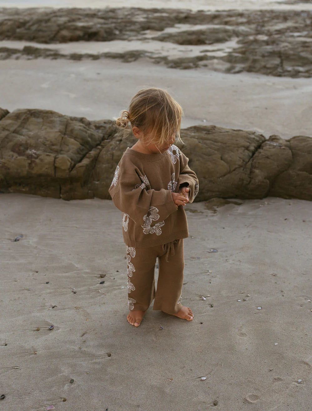 Belle and Sun | Cocoa Flower Pants