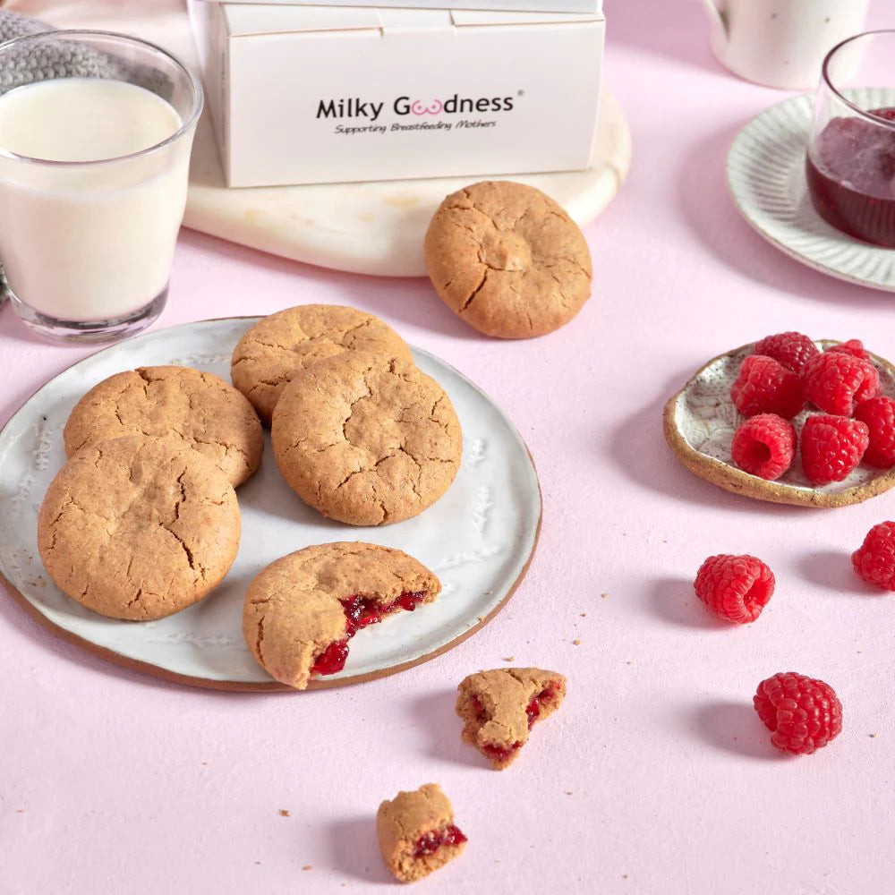 Milky Goodness Raspberry Lactation Cookies (DF & SF)