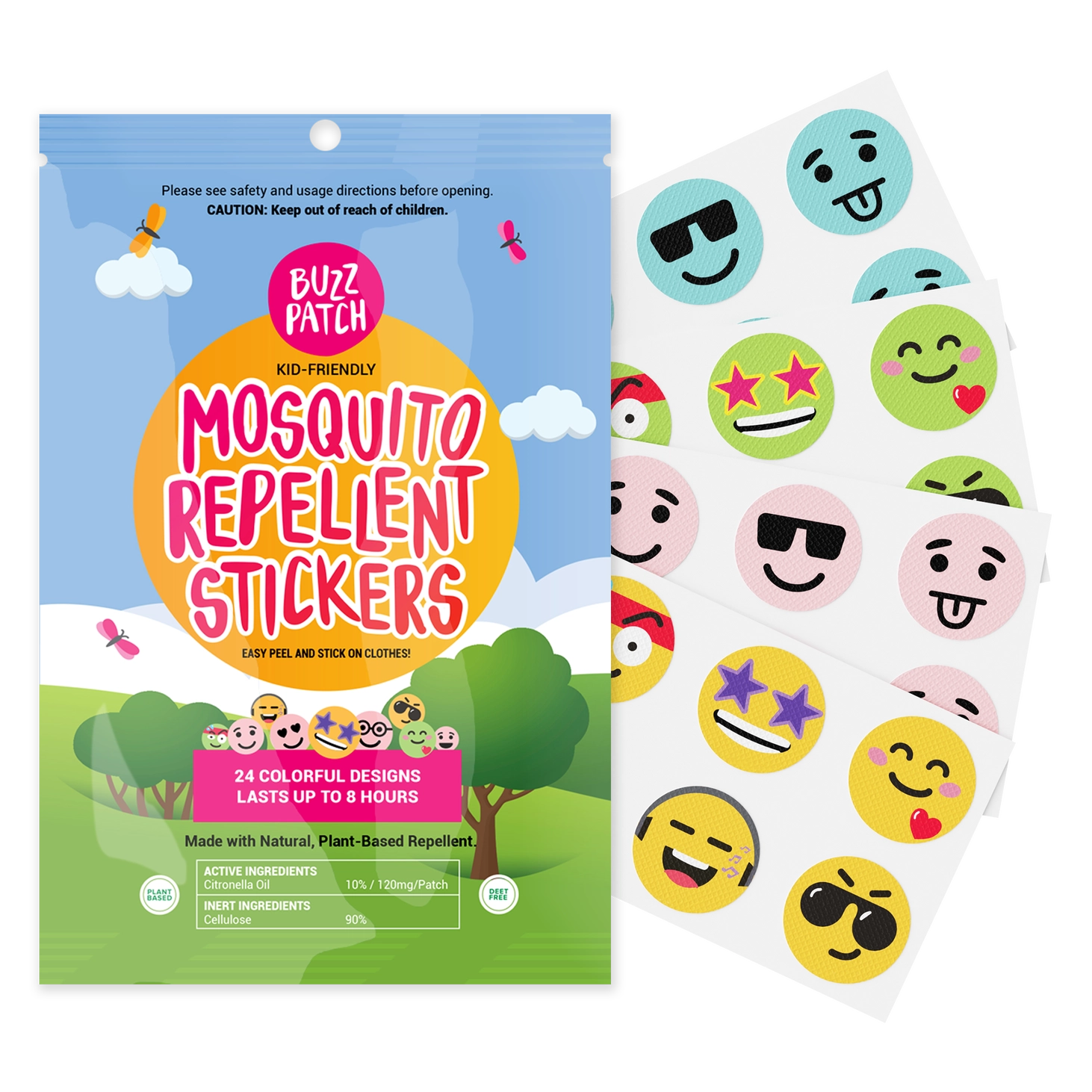 Natural Patch Co- BuzzPatch Mosquito Repellent Stickers