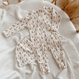 Blossom and Pear | Easter Long Sleeve Bamboo Zip Growsuit