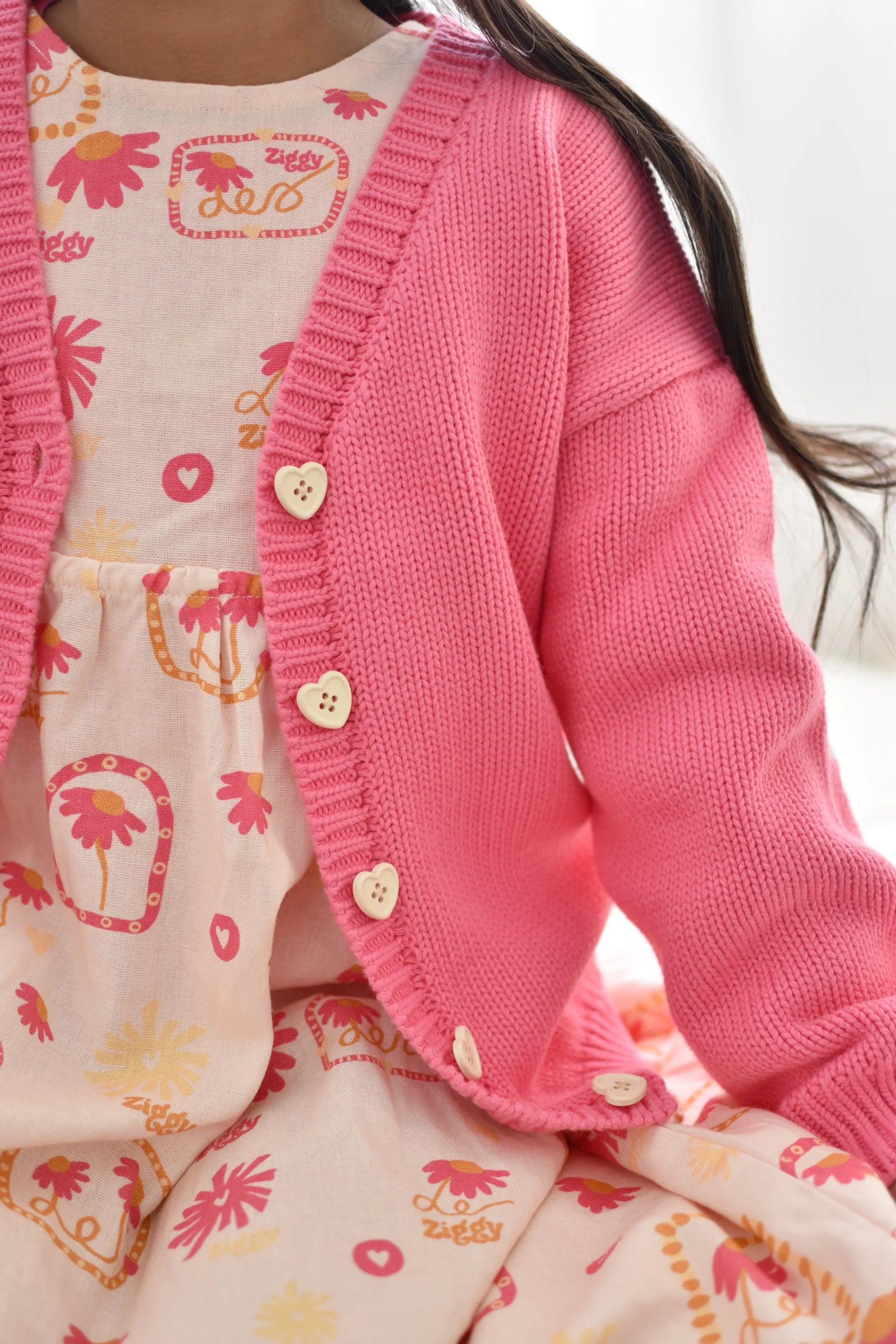 ZIGGY LOU | CARDIGAN | RASPBERRY