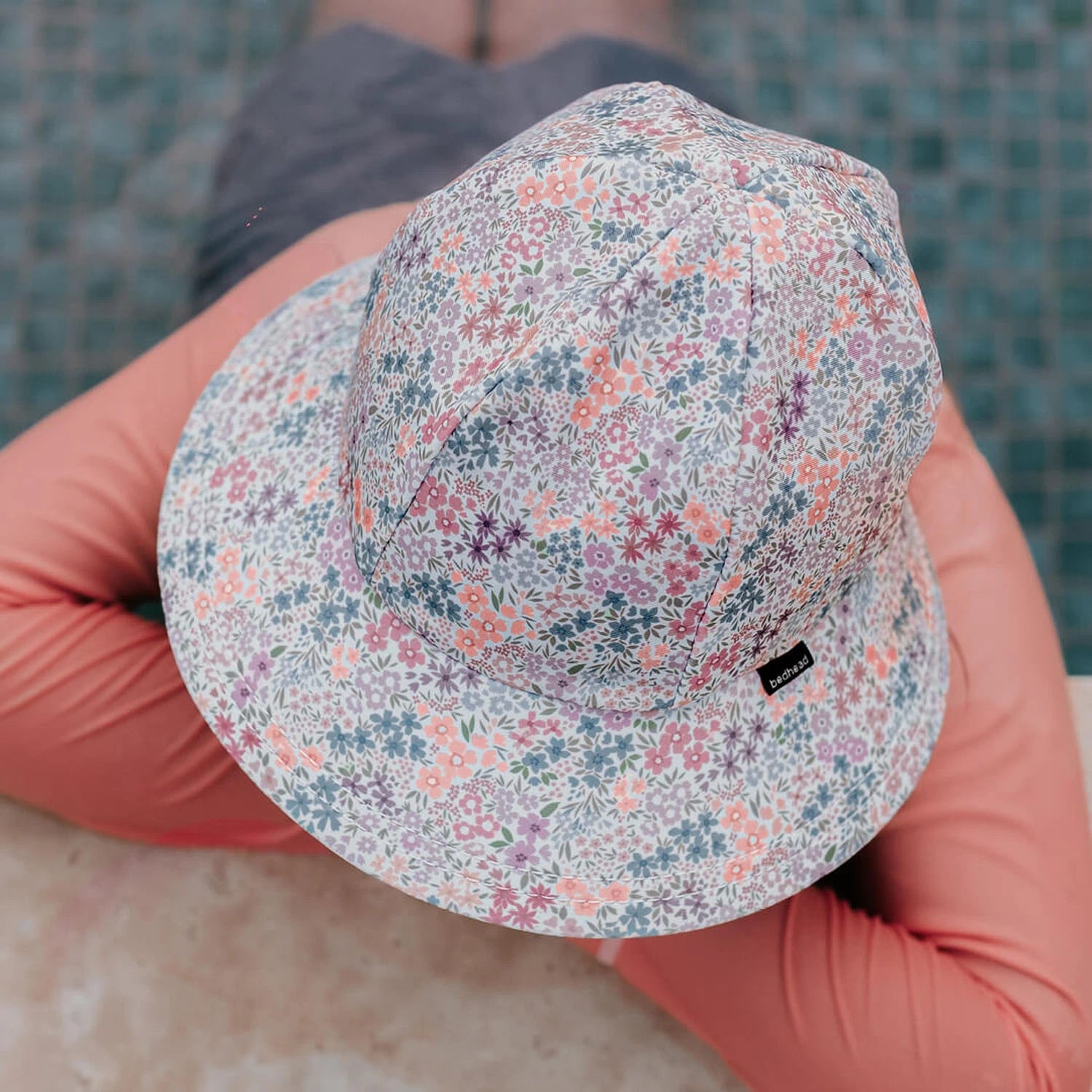 Bedhead Hats| Ponytail Swim Bucket Beach Hat - Blossom