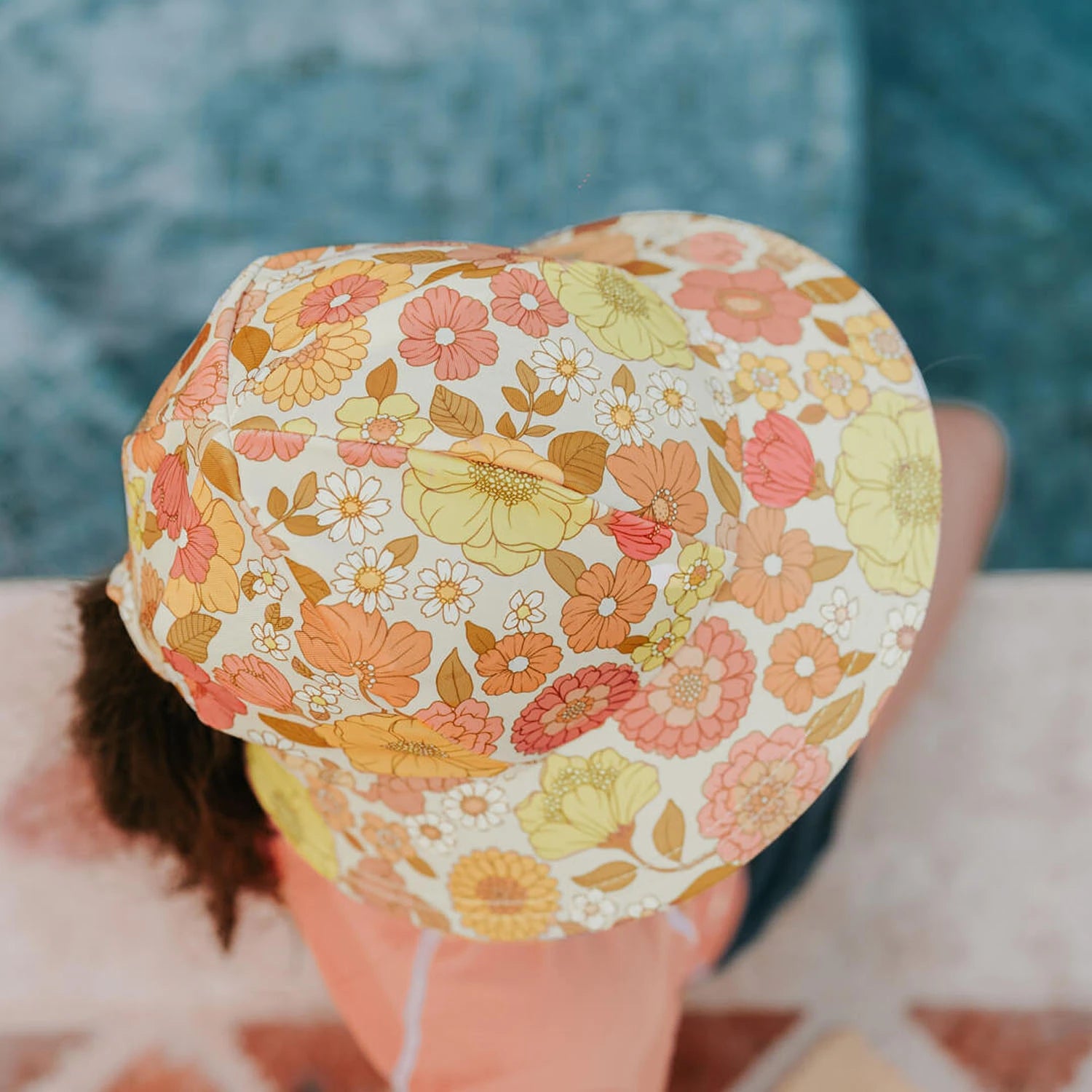 Bedhead Hats| Ponytail Swim Bucket Beach Hat - Floral Tallulah