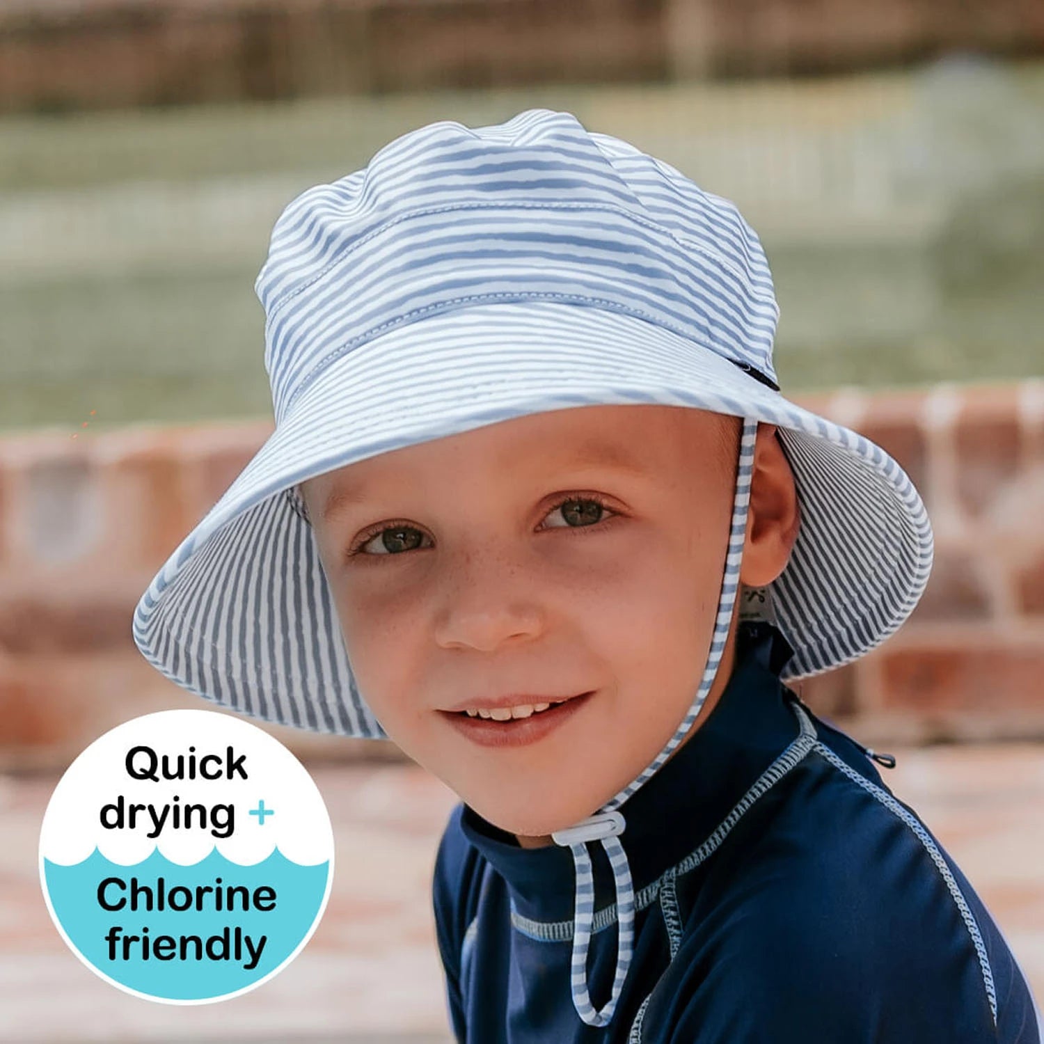 Bedhead Hats | Kids Classic Swim Bucket Beach Hat - Stevie Stripe