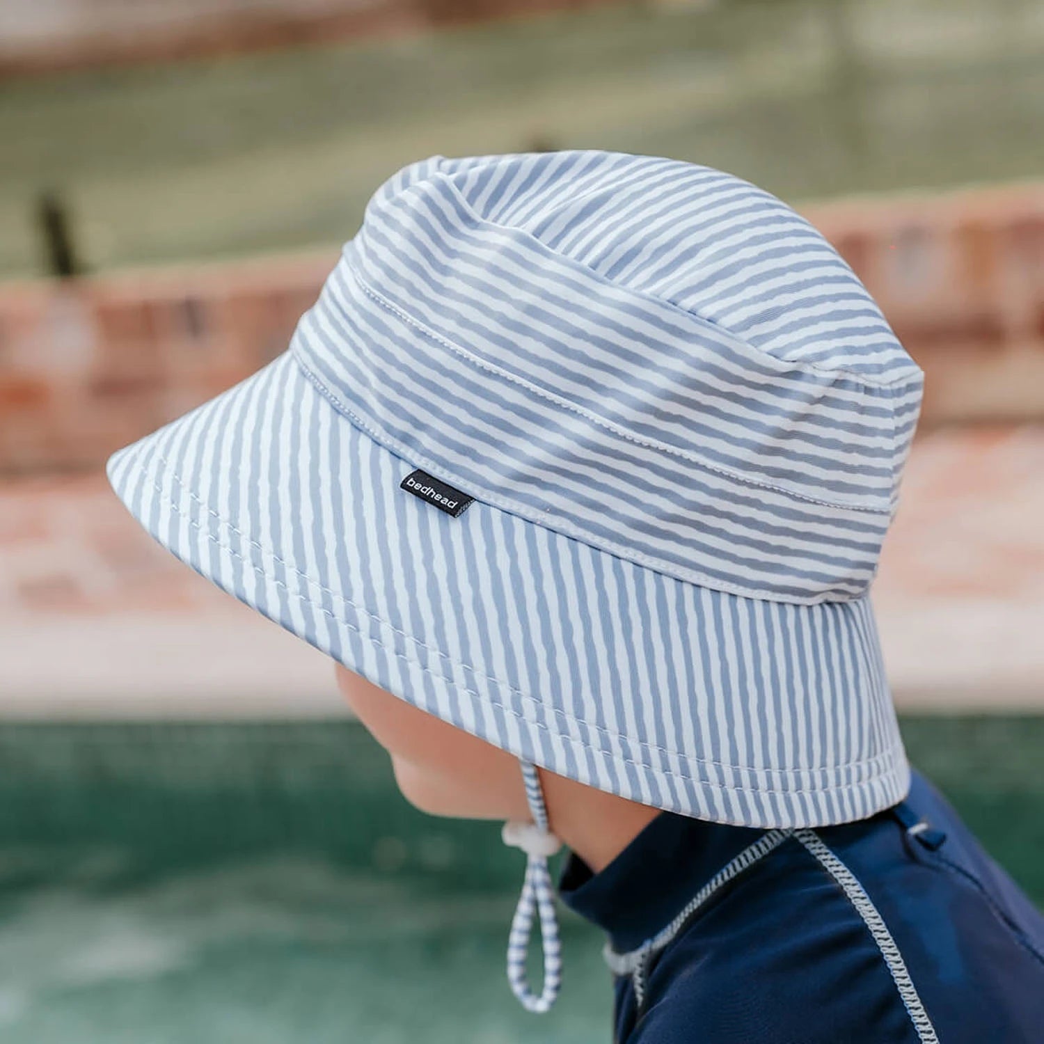Bedhead Hats | Kids Classic Swim Bucket Beach Hat - Stevie Stripe