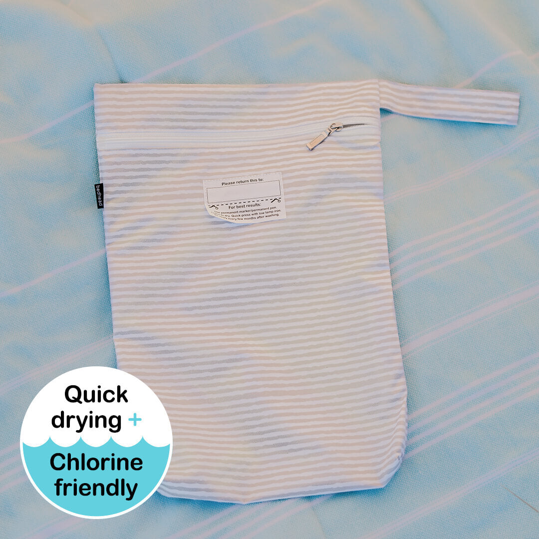 Bedhead Hats | Wet bag - Grey Stripe