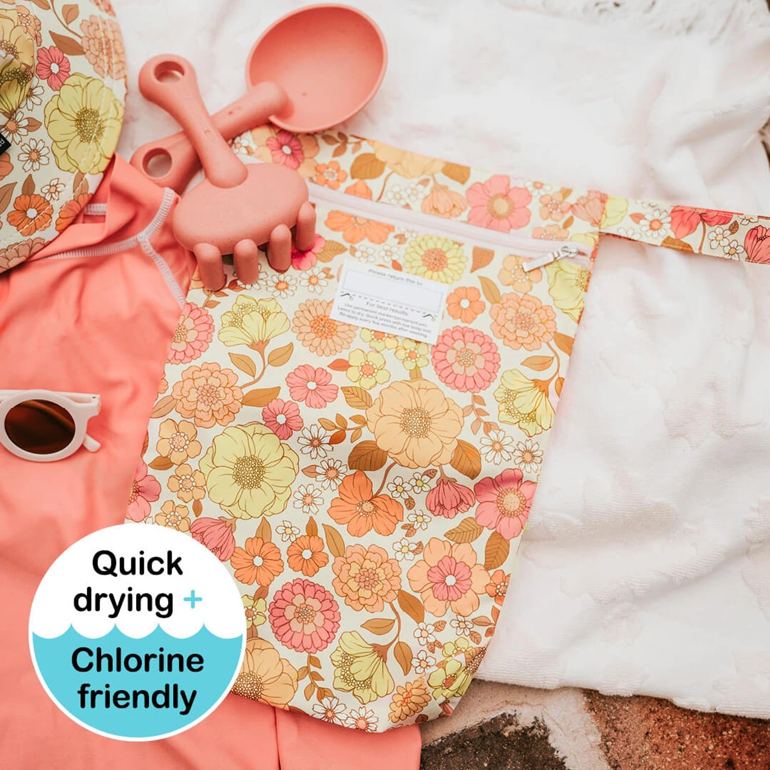 Bedhead Hats | Wet bag | Floral Tallulah