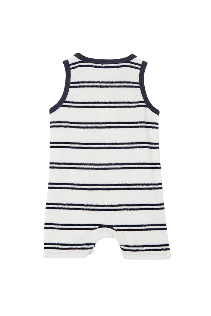 Milky Clothing Terry Toweling Henley Romper