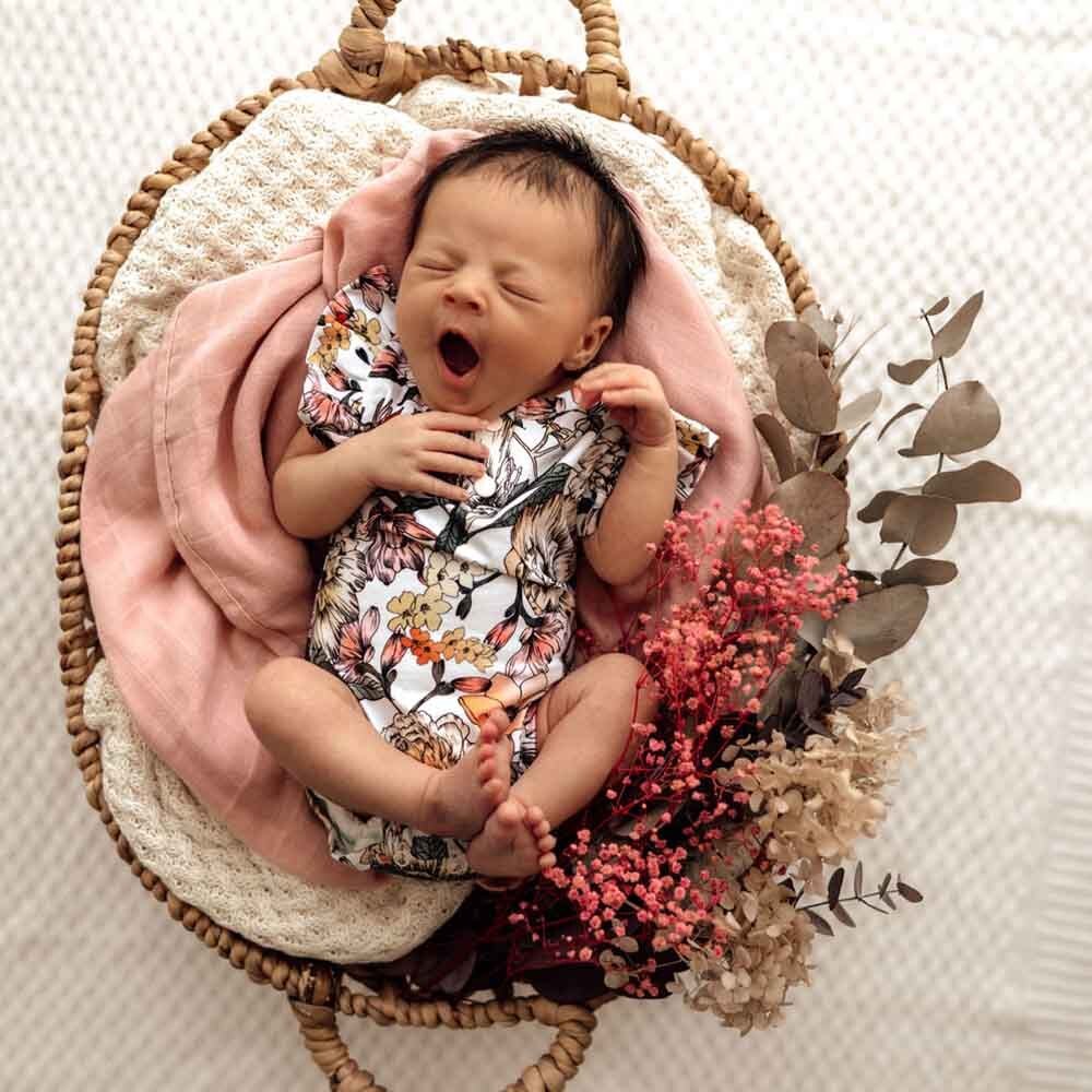 Snuggle Hunny Kids Organic Short Sleeve Bodysuit | Australiana