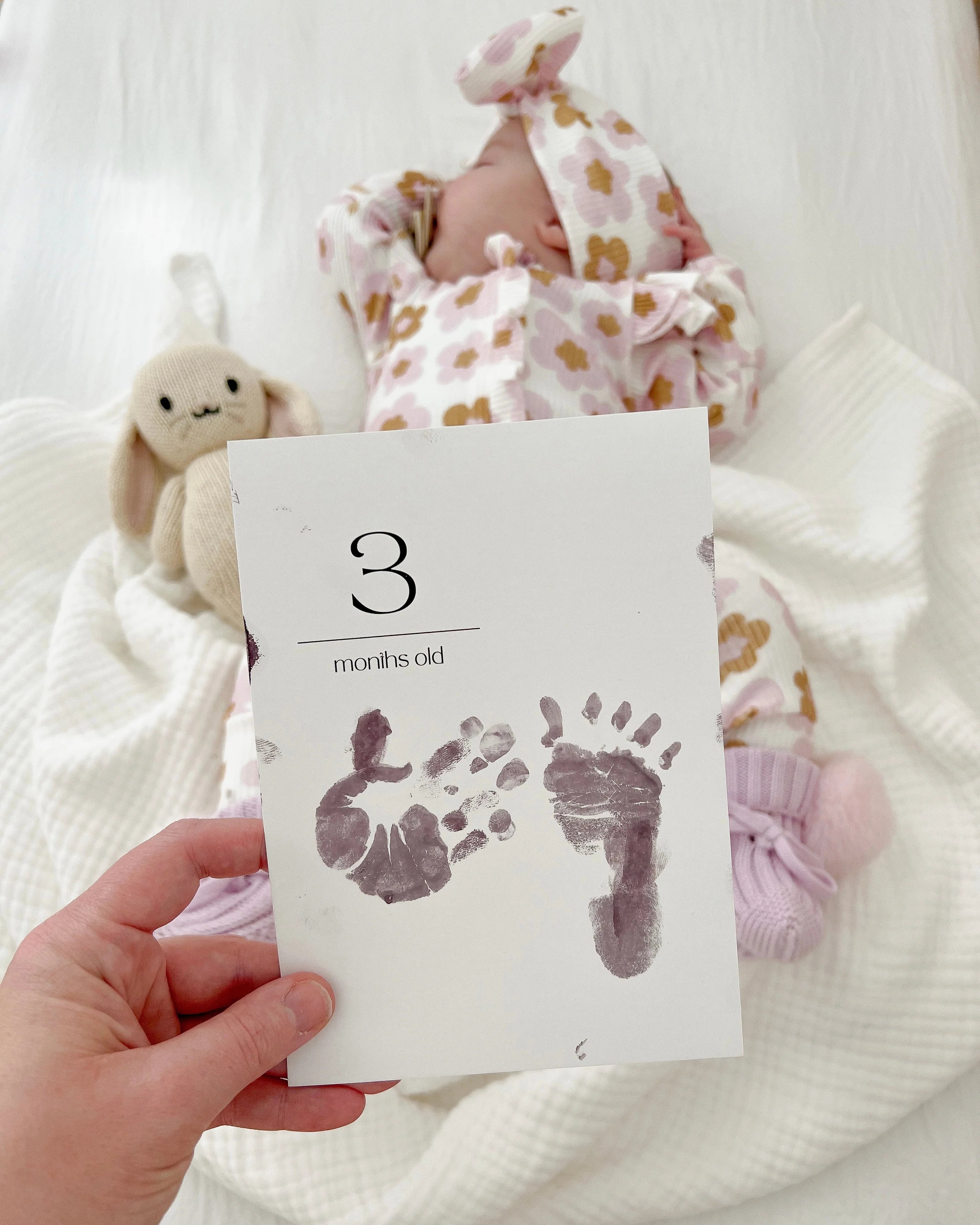 Little Lullaby | Inkless Milestone Cards