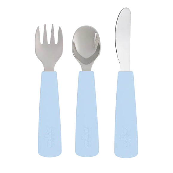 We Might Be Tiny Toddler Feedie Cutlery Set | Powder Blue