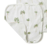 Snuggle Hunny Kids Organic Wash Cloths | Green Palm (3pk)