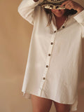 Ziggy & The Sun Bowie Shirt Dress White