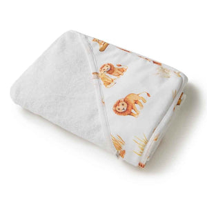 Snuggle Hunny Kids Organic Hooded Baby Towel | Lion