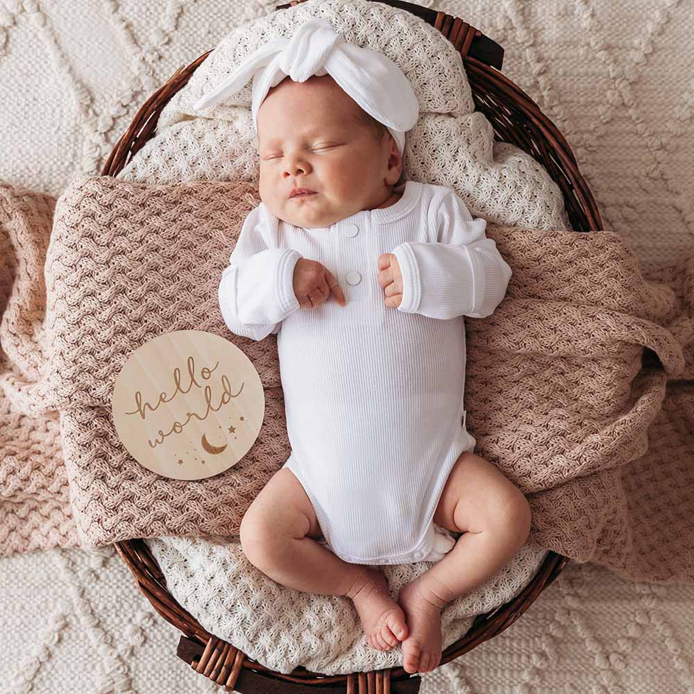 Snuggle Hunny Kids | Sun and Moon Wooden Milestone Cards